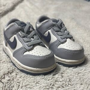 Nike Kids Gray and White Sneakers